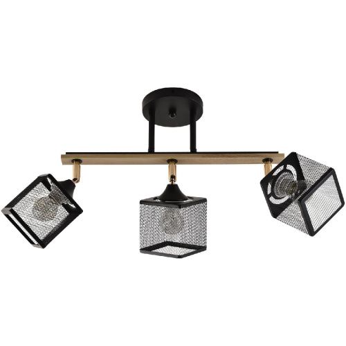 Спот Reluce 01591-3.3-03B BK+FGD+WOOD - фото 2