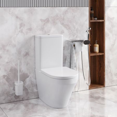 Унитаз напольный с бачком Am.Pm Inspire V2.0 CK50C1704W белый с сиденьем микролифт душевой смыв