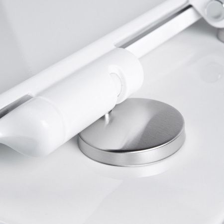 Унитаз подвесной Bond Oval F12-10 белый с сиденьем микролифт безободковый смыв торнадо