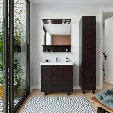 Зеркало с подсветкой Бриклаер Чили 4627125415067 80х90 подвесное