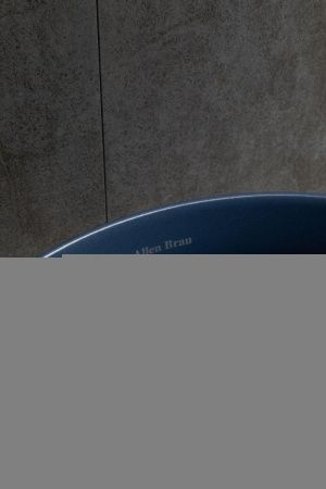 Раковина керамическая Allen Brau Fantasy 4.11032.ID 40х40 накладная цвет синий без отверстий под смеситель