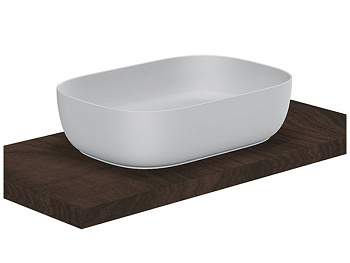 Раковина из санфаянса Scarabeo Glam 1804 56х39 накладная цвет белый без отверстий под смеситель