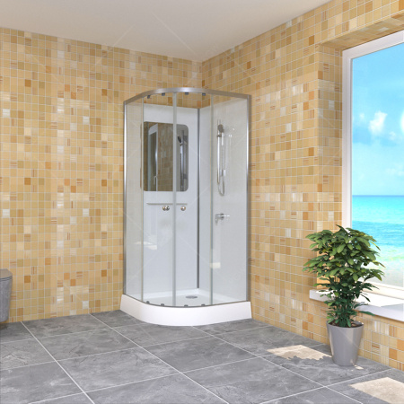 Душевая кабина RGW Andaman 381320899-12 90x90 четверть круга без крыши ориентация универсальная
