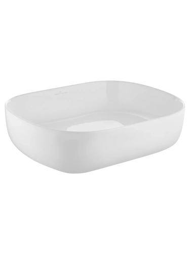 Раковина из сантехнического фарфора Wonzon & Woghand Tahoe WW-RN41286-GW 50х40 накладная цвет белый без отверстий под смеситель - фото 3