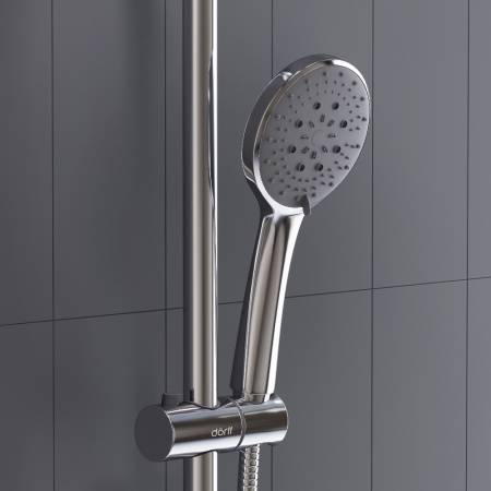 Душевая стойка Dorff Futura D0710400 настенная цвет хром с термостатом