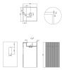 Раковина из искусственного камня Boheme Cube 802-R-MW 50х50 напольная цвет белый