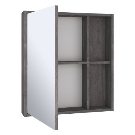 Зеркало-шкаф Runo ЭКО 00-00001325 60х70 подвесной цвет серый