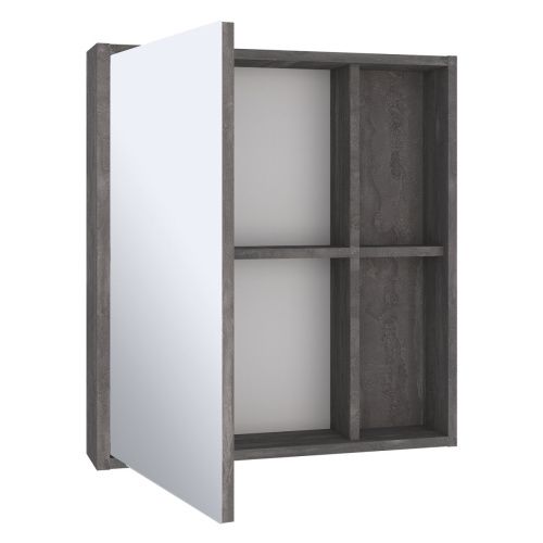 Зеркало-шкаф RUNO ЭКО 00-00001325 60х65 подвесной цвет серый - фото 2