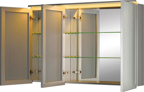 Зеркало-шкаф De Aqua Алюминиум 00261755 120х14х77 подвесной - фото 3 Зеркало-шкаф De Aqua Алюминиум 00261755 120х14х77 подвесной - фото 3