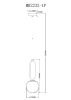 Светильник подвесной Myfar Pierre (Пиерре) MR2232-1P