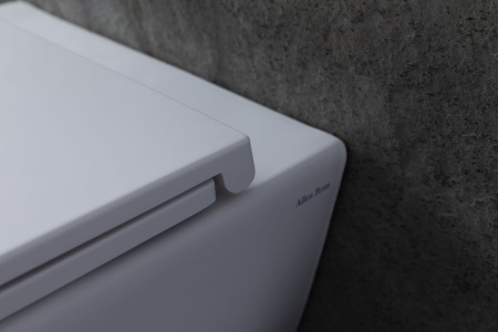 Чаша унитаза подвесная Allen Brau Reality 4.32006.20 цвет белый без сиденья безободковая каскадный смыв