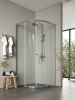 Душевой уголок Agger A01-090TCR/G 90х90 стекло прозрачное профиль хром без поддона