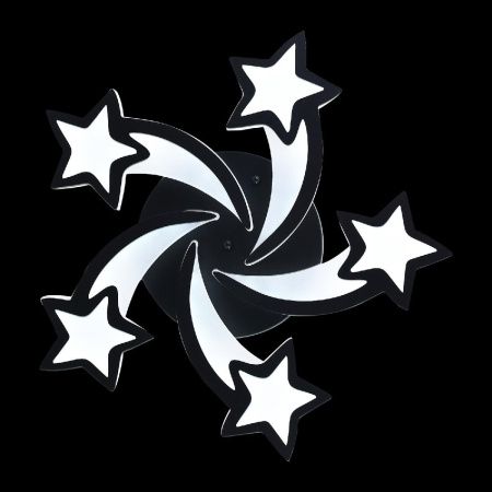 Люстра потолочная Natali Kovaltseva Star (Стар) INNOVATION STYLE 83018 BLACK