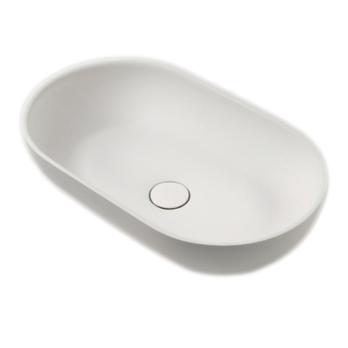 Раковина из искусственного камня MonteBianco Conca 550 20142 48х33 накладная цвет белый матовый без отверстий под смеситель - фото 2