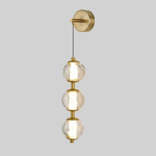 Бра Delight Collection OB2437 brass/clear - фото 2