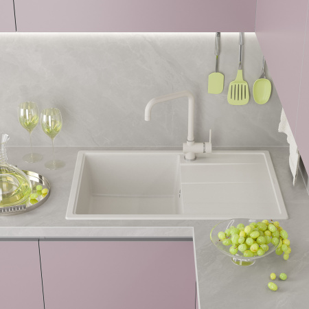 Кухонная мойка Misty Linkor LIN-78х51-03 78х51 цвет белый