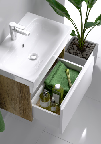 Тумба под раковину Aqwella Smart SRT0105DB 46x32,5x46 подвесная - фото 3