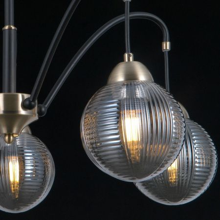 Люстра на штанге Illumico IL0433 IL0433-5PSQ-79 BK AB