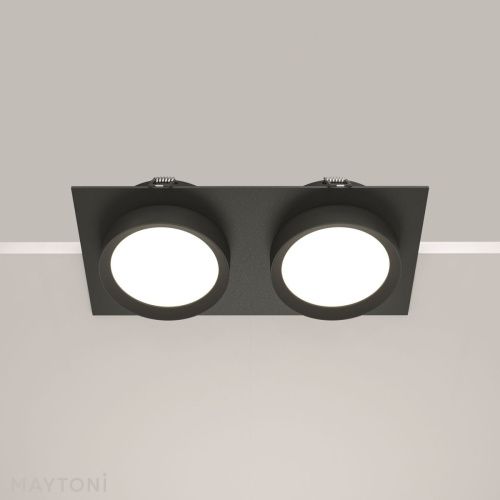 Светильник встраиваемый Maytoni Technical Hoop DL086-02-GX53-SQ-B - фото 5