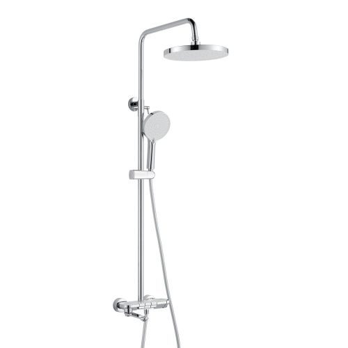 Душевая стойка Shevanik S4726 настенная цвет хром - фото 2