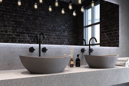 Раковина из искусственного камня Holbi EUROPE 2.02.005.44.4 50х30 накладная цвет серый