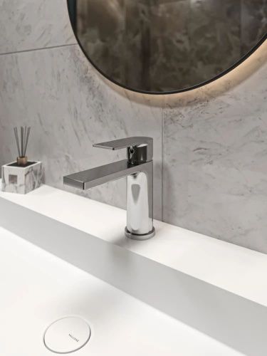 Смеситель Knotlor ERGOFIT KN-30 на раковину хром - фото 5