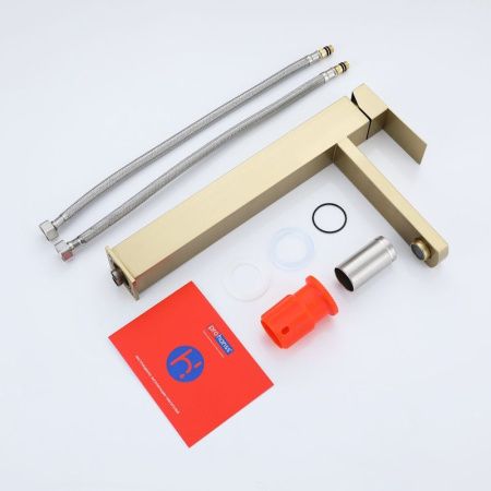 Смеситель для раковины ProHanss P30.15.03 на столешницу золото