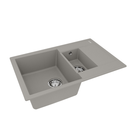 Кухонная мойка LeMark Ramza 760 9910039 76х50 цвет серый поверхность матовая