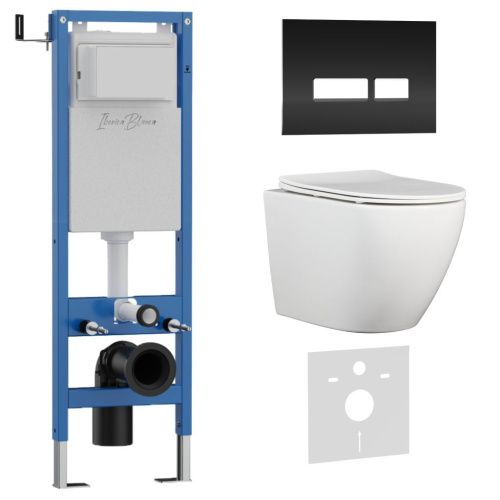 Комплект унитаз с инталляцией и клавишей смыва Iberica Blanca BILBAO ALTO IB.001M.BLA.234.2211 - фото 2