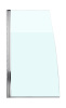 Душевая шторка на ванну Jacob Delafon Serenity E4933-GA 80x145 стекло матовое профиль хром ориентация универсальная