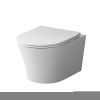 Унитаз подвесной Damixa Skyline DX35C1700SC белый с сиденьем микролифт безободковый каскадный смыв