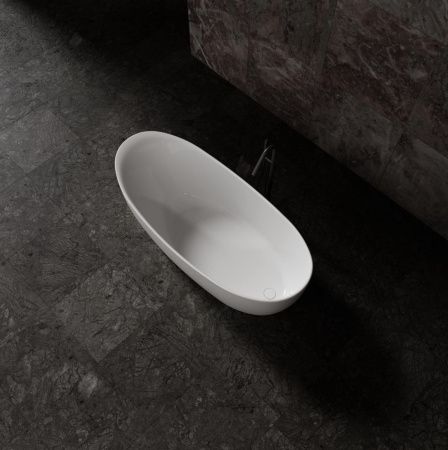 Ванна из искусственного камня Vincea Solid Surface VBT-6S03MW 170х80 отдельностоящая овальная