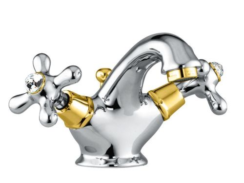 Смеситель Fiore 01CO0622 на раковину хром/золото - фото 2