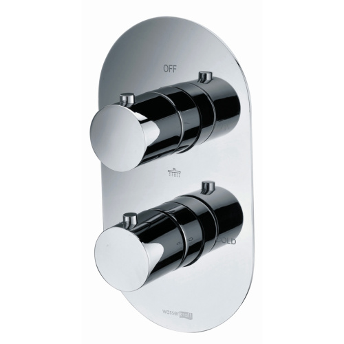 Смеситель для ванны и душа WasserKRAFT Berkel 4800 4844 Thermo встраиваемый хром - фото 4