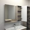 Зеркало-шкаф Comforty Мерано 00-00008508CF 90х80 подвесной цвет бежевый