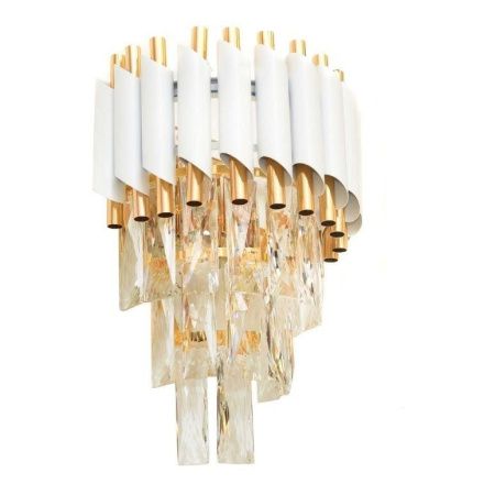 Светильник настенный Lumina Deco Funneli (Фуннели) LDW 6003-2 WT+F.GD