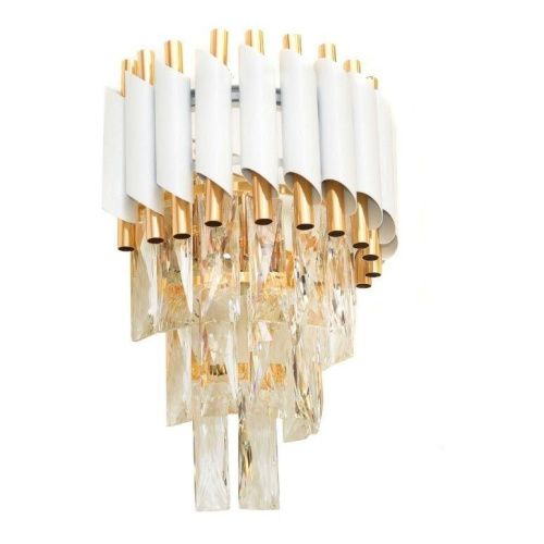 Светильник настенный Lumina Deco Funneli (Фуннели) LDW 6003-2 WT+F.GD - фото 4