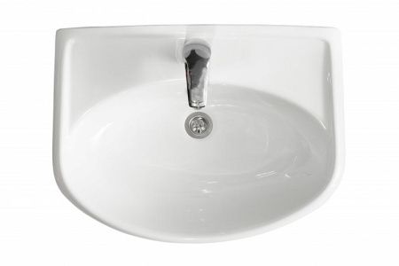 Раковина керамическая Onika Арго 605501 60х50 накладная цвет белый 1 отверстие под смеситель