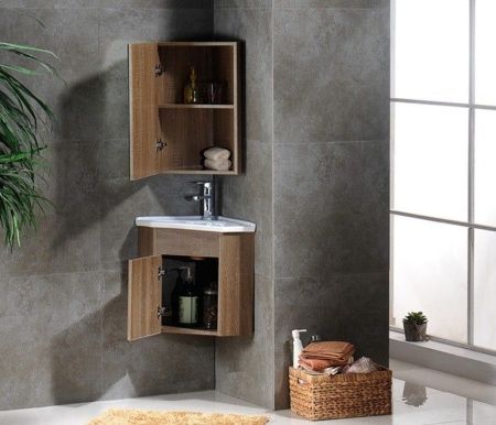 Раковина из сантехнического фаянса CeramaLux 9068B 40х40 встраиваемая цвет белый 1 отверстие под смеситель