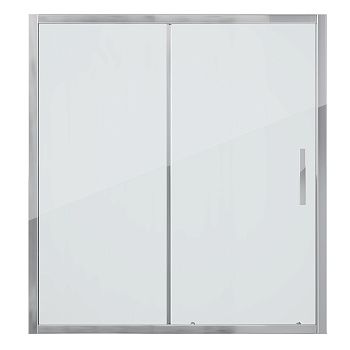 Душевая шторка на ванну Grossman GR-170/2 170х140 стекло прозрачное профиль хром ориентация универсальная