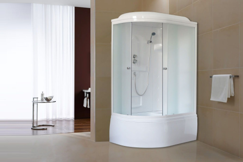 Душевая кабина Royal Bath BK RB8120BK1-M-R 120х80 асимметричная с крышей - фото 2