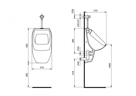 Писсуар Santek Гала 1WH501804 подвесной белый