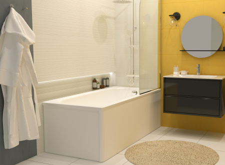 Ванна стальная ВИЗ Donna vanna DV-59901 150х70 пристенная прямоугольная с каркасом