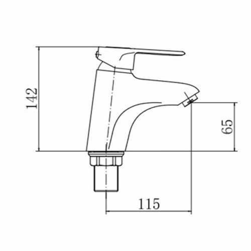 Смеситель Fashun A1004 на раковину хром - фото 3