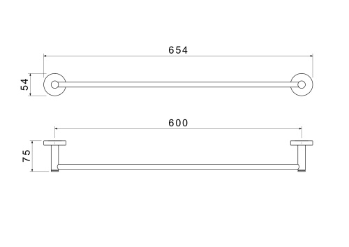 Полотенцедержатель Aquatek ЕВРОПА AQ4114BGM - фото 2