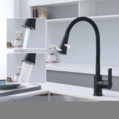 Смеситель для кухни Splenka S06 S06.43.06 на мойку черный