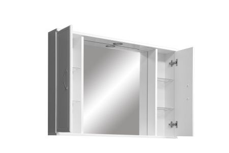 Зеркало-шкаф Stella Polar Концепт SP-00000135 100х70 подвесной цвет белый