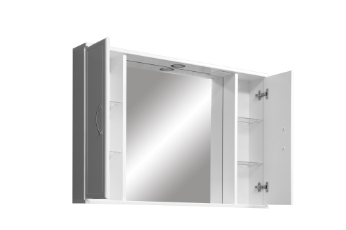 Зеркало-шкаф Stella Polar Концепт SP-00000135 100х14х70 подвесной цвет белый - фото 4