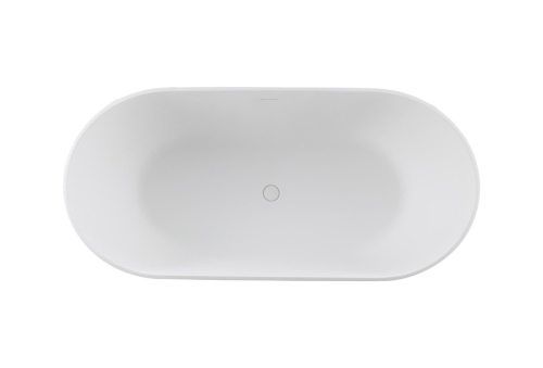 Ванна из искусственного камня Solid Surface BelBagno ETNA BB-ETNA-170-80-58-SSB 170х80 отдельностоящая овальная - фото 3