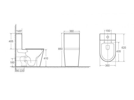 Унитаз-компакт напольный с бачком Stella Polar Гранада SP-00001857 белый с сиденьем микролифт безободковый смыв торнадо